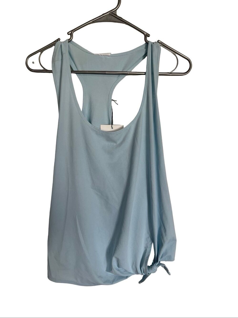 New Zyia Active Womens Blue Racerback Sky Knot Just A Cute Tank Top Size 2XL